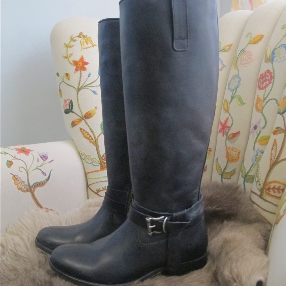 FRYE Boots Melissa Tall Knotted (Black size 7)